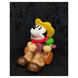 VTG Ceramic Cowboy Guitar Mickey Cookie Jar