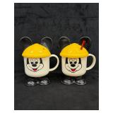 Mickey Mouse Hard Hat Sipper Cup Pair