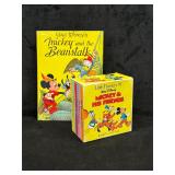 1948 Mickey & Beanstalk Book & VTG Treasury Set