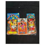 VTG Mickey Puffy Squeaker & Magnetic Memo Set
