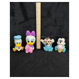 Vintage Baby Disney Vinyl Rubber Figures (4 Pc)
