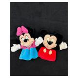 1980ï¿½s Mattel Mickey & Minnie Hand Puppet Pair