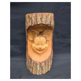 12' Custom Mickey Mouse Wood Log Sculpture