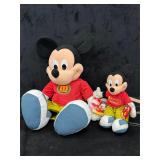 2000 Mattel Jumbo Plush & Matching Waving Mickey