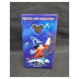 Disney World Pressed Coin Collection Album & Coins
