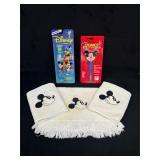 Retro Disney Musical Toothbrush & Towels Lot