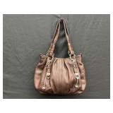 Metallic Brown Shoulder Bag