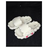 New Sole Mates White Cloud Slide Sandals Size 10