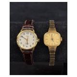 Pair of Timex Watches (Leather & Stretch Band)