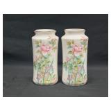 Pair of Shibata Japan Floral Vases