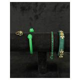 Assorted Green Bracelets & Ring