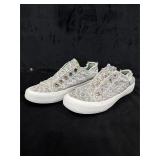 Skechers Bob's Dog Print Slip-On Shoes (Size 8.5)