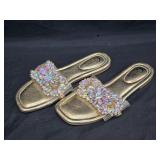 Ladies Comfort C Est.1946 Size 7 Gemstone Slides