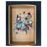 Large Assorted Tumbled Gemstones Lot