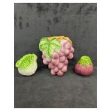 Grape Wall Pocket & Vegetable Shakers