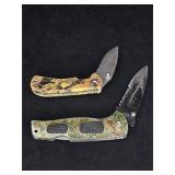 Pair of Camo EDC Folding Knives - Frost Mossy Oak