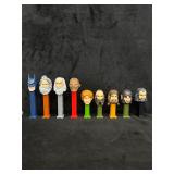 Lot of 9 PEZ Dispensers Lord of the Rings & Batman