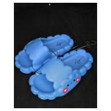 New Sole Mates Blue Cloud EVA Slide Sandals Size 7