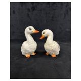 Ceramic White Duck Salt & Pepper Shakers