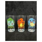 3-Pc Pokï¿½mon Starter Pint Glass Set