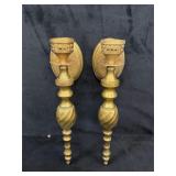 Pair of Brass Wall Candle Sconces