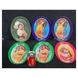 5pc Vintage-Style Coca-Cola Coasters & Mini Can