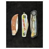 3 Assorted Pocket Knives