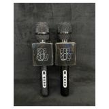 Two Tzumi Pop Solo Karaoke Microphones