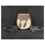 Scottish-Style Leather & Hair-on-Hide Pouch