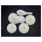 5-Piece Dresden Germany Floral China