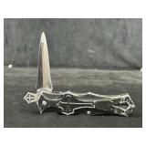 Gothic Cross Stiletto Folding Knife (9-Inch)