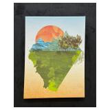 Modern Abstract Landscape Canvas Art