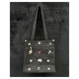 Nurse-Themed Black Tote Bag