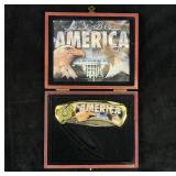'God Bless America' Eagle Knife in Box