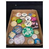 Vintage Slogans & Pop Culture Pin Button Lot