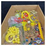 1lb Bright Neon & Yellow Jewelry Maker's Lot