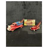 Vintage Toy Tow Trucks & Touring Card Game