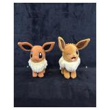 Pair of Pokï¿½mon Eevee Plush Toys