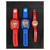 3-Piece Paw Patrol Kids Watch Lot