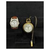 Remington Pocket Watch & Wristwatch Pair