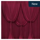 Burgundy 4x10FT Backdrop Curtain 10 Panels