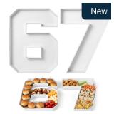 2 Pcs 67 Themed Birthday Party Tray 10' Ice Cream