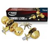 ED02 Entry Door Knob Deadbolt Lock Set 6-Keys