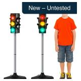 Hiboom 2-Pc 28.4-Inch Traffic Light Toy