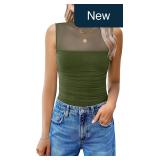 Avidlove Green Medium Mesh Bodysuit Top