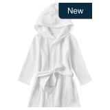 Organic Cotton Toddler Bathrobe Hooded Muslin