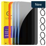 PEHAEL iPhone 17 Privacy Screen & Lens 6-Pk