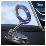 Magsafe Car Phone Holder, 85LBS Suction, Grey