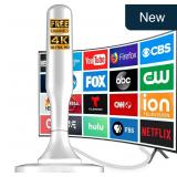 Indoor HD TV Antenna 4K 10ft Cable, Long Range