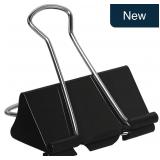 Black 48-Pk 2' Extra Large Binder Clips